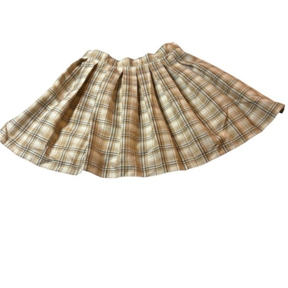 Pleated Skater Mini Skirt Cali 1850 Academia Y2K Preppy Womens XS